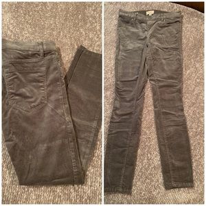 Corduroy gray straight leg